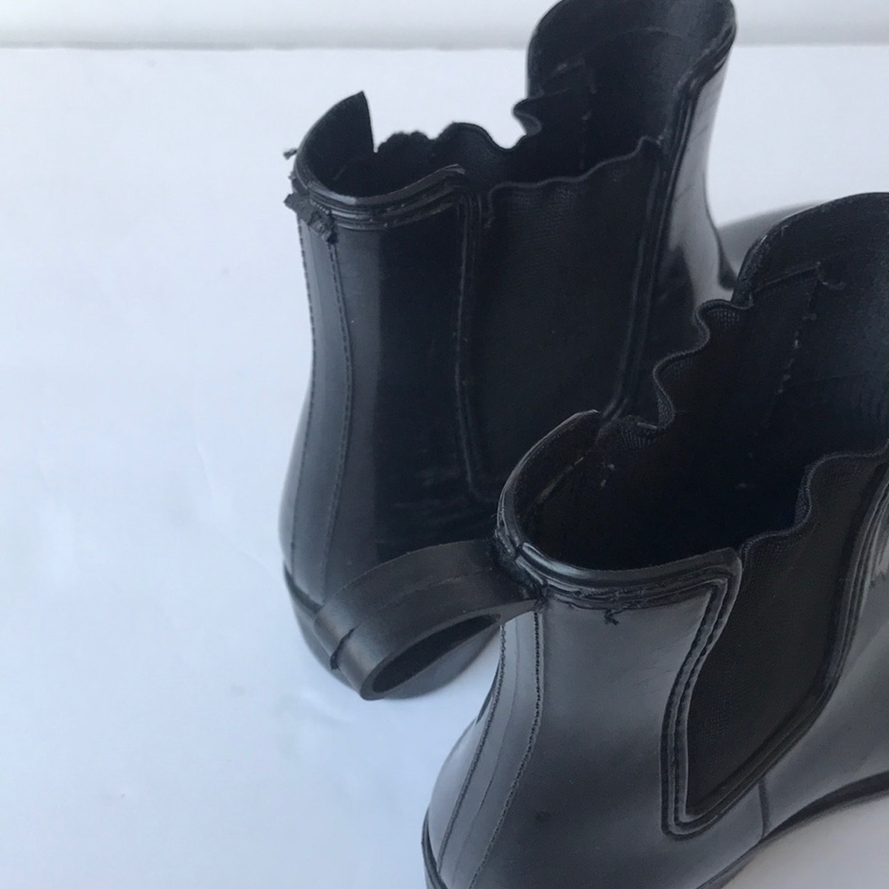 Jeffrey Campbell black ankle rain boots booties 8 - Picture 6 of 8